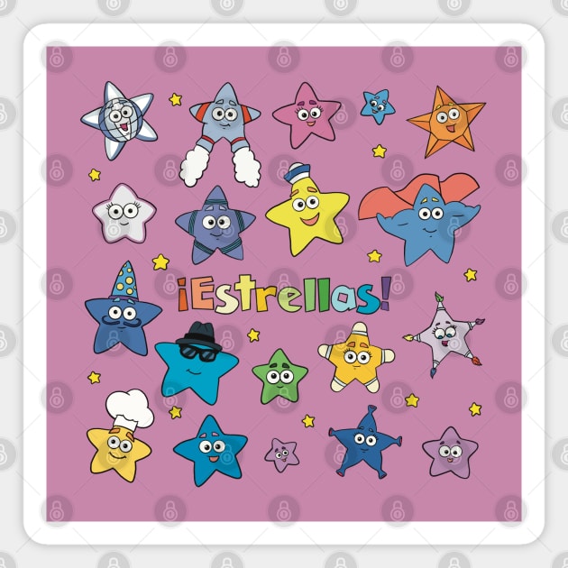 Estrellas! - Dora the Explorer Stars Magnet by daniasdesigns